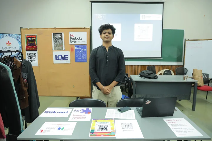 Barely Used team presenting its fashion recommerce venture at the Expo