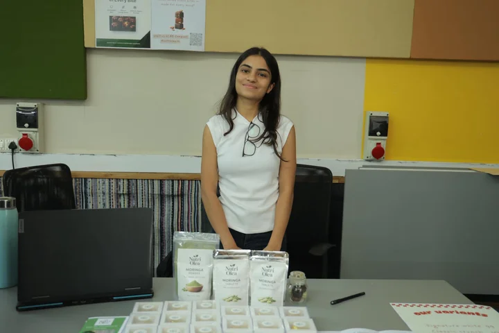 Nutri Olea moringa wellness products shown at the Expo