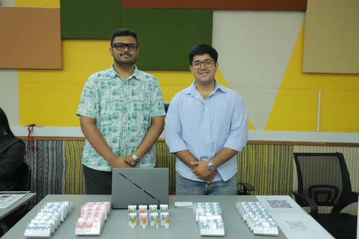 Sushyam fragrance products displayed at the VentureStudio Fellowship Expo