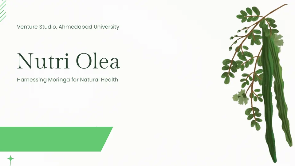 Nutri Olea pitch deck cover slide