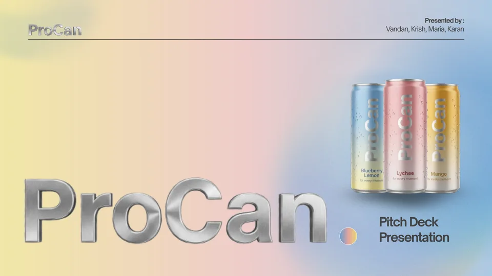 ProCan pitch deck cover slide