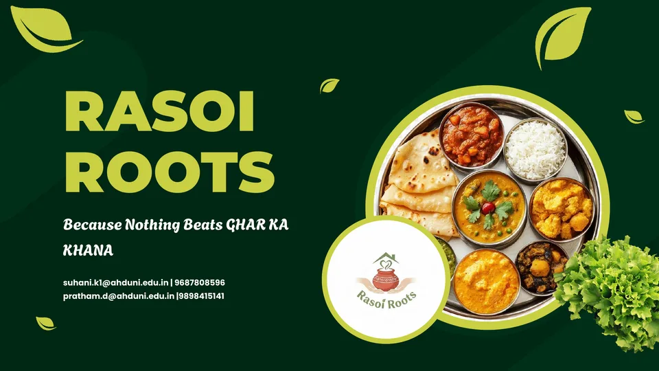 Rasoi Roots pitch deck cover slide
